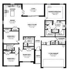 Model 2092 floor plan